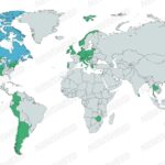 Mapa da legalização da canábis medicinal em todo o mundo