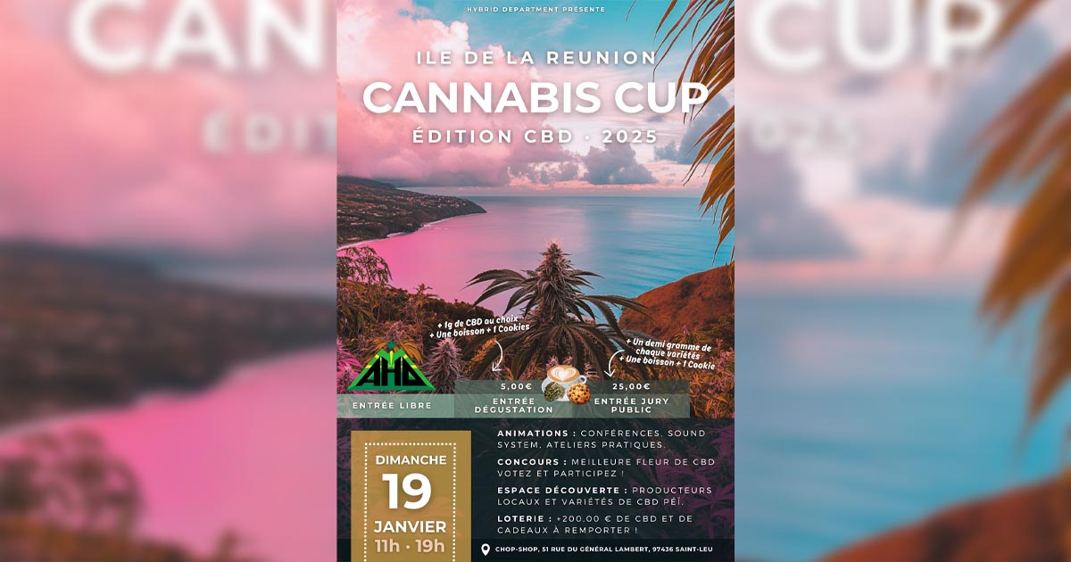 Taça Cannabis CBD na Reunião